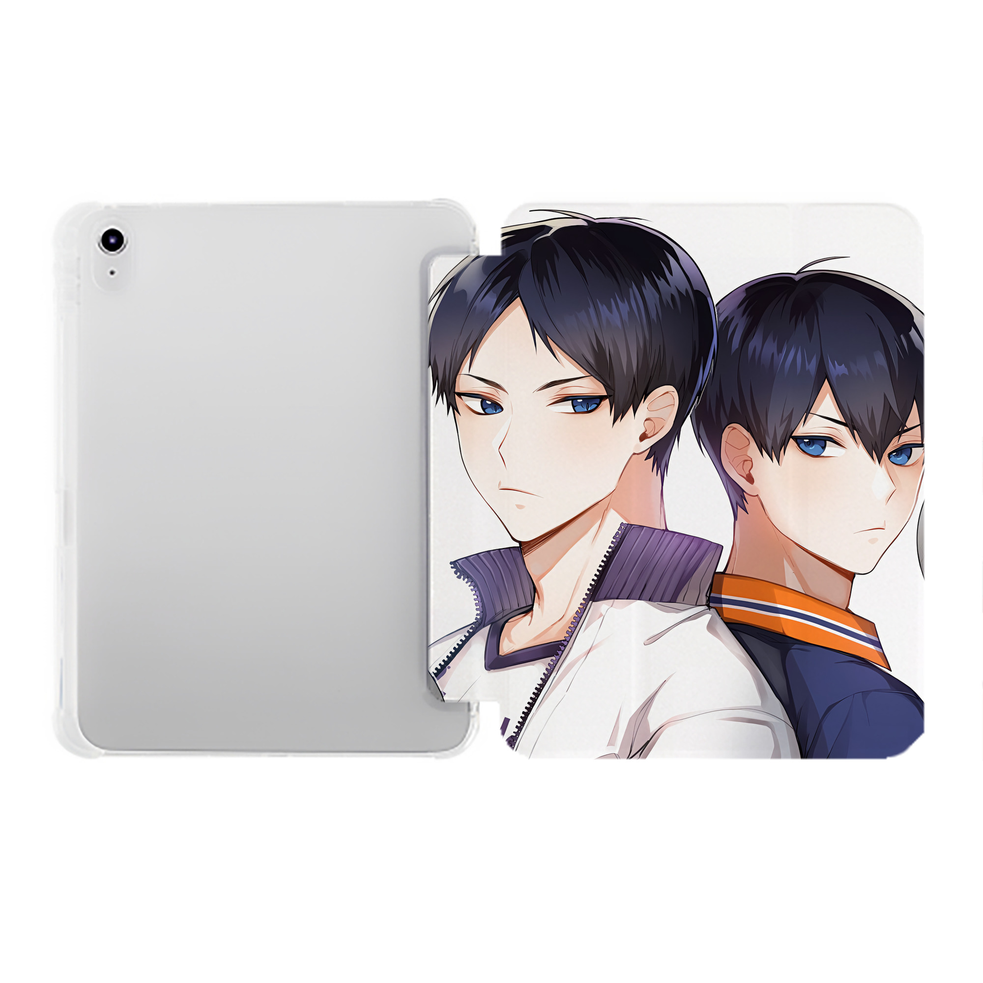 （画像用） ハイキュー!! Haikyu!! IPad ケース ペン収納付き 三つ折りスタンド PUレザー×シリコン 対応機種9.5/10.5/10.9インチ